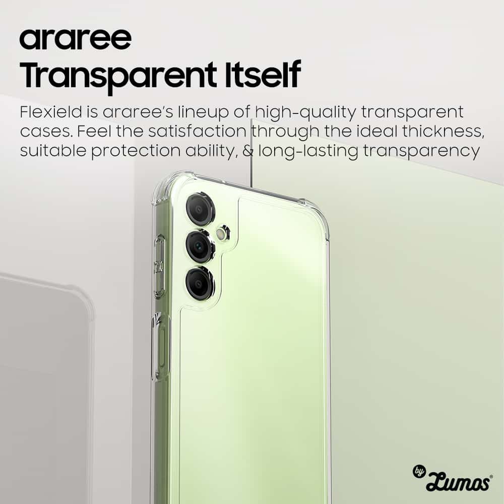 ARAREE FLEXIELD Samsung Galaxy A14 & A14 5G Soft Clear Black Cover Protective Case