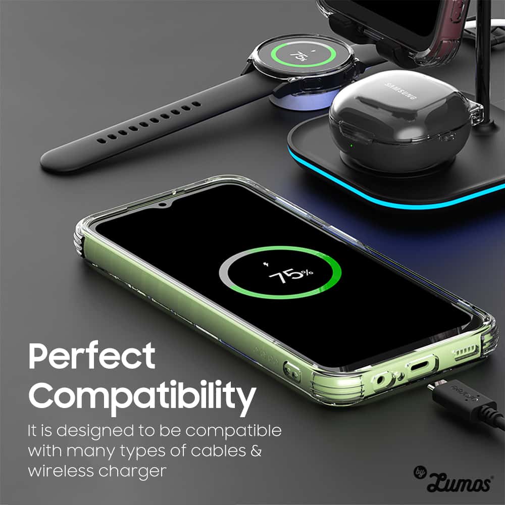ARAREE FLEXIELD Samsung Galaxy A14 & A14 5G Soft Clear Black Cover Protective Case