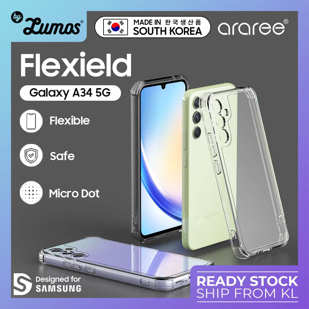 ARAREE FLEXIELD Samsung Galaxy A34 Soft Flexible Transparent Protective Case