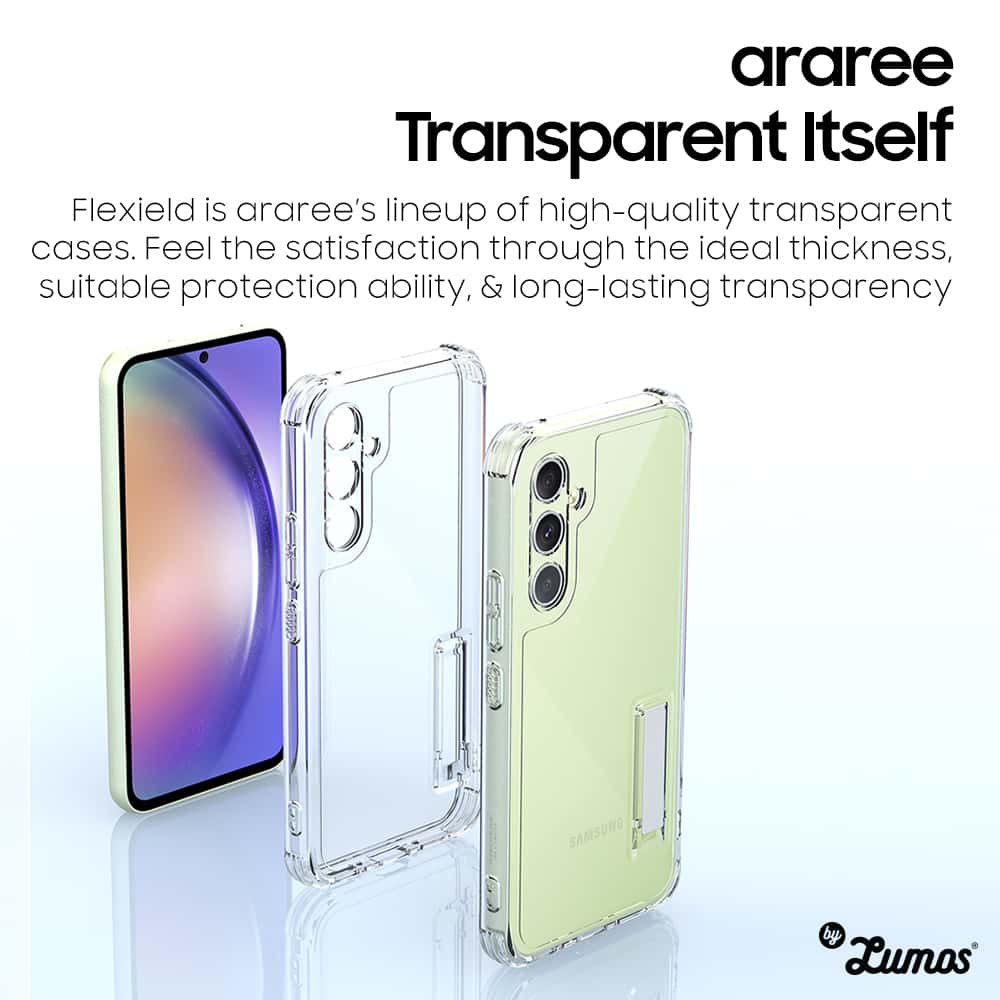 ARAREE FLEXIELD S Samsung Galaxy A34 Soft Clear Black Cover Protective Case