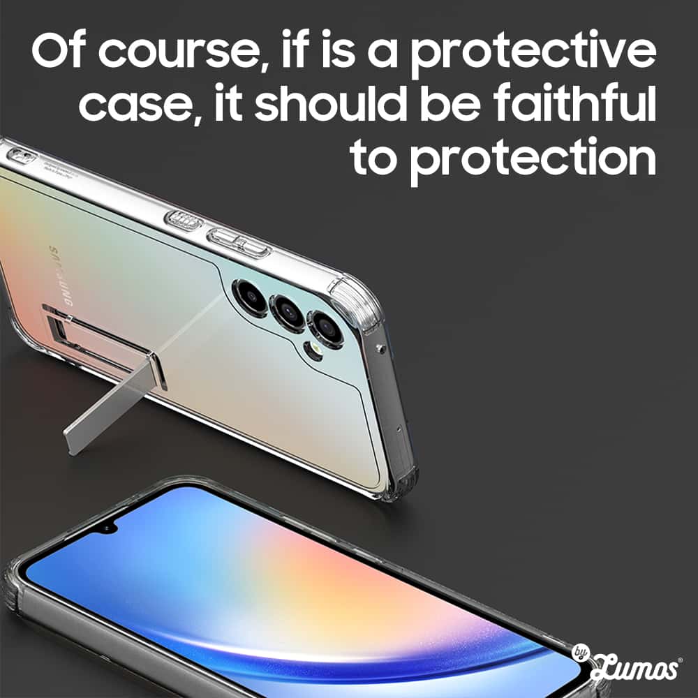 ARAREE FLEXIELD S Samsung Galaxy A34 Soft Clear Black Cover Protective Case
