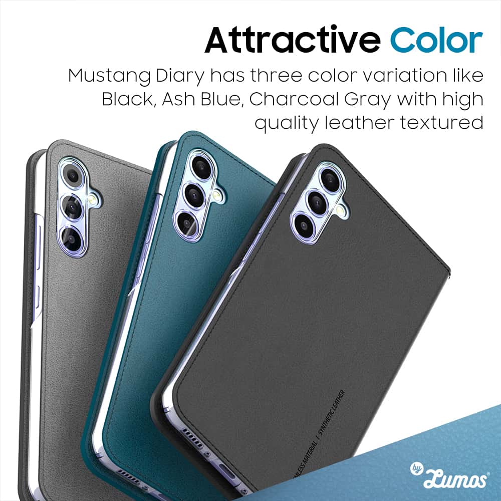 ARAREE MUSTANG DIARY Samsung Galaxy A54 Flip Handmade Practical Card Slots Case