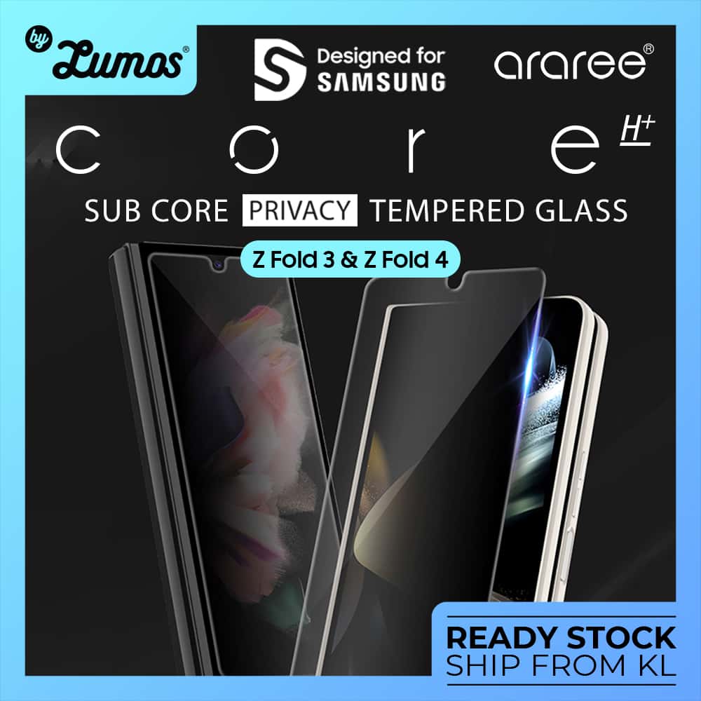 ARAREE SUB CORE PRIVACY Samsung Z Fold 3 & Fold 4 Premium Tempered Glass
