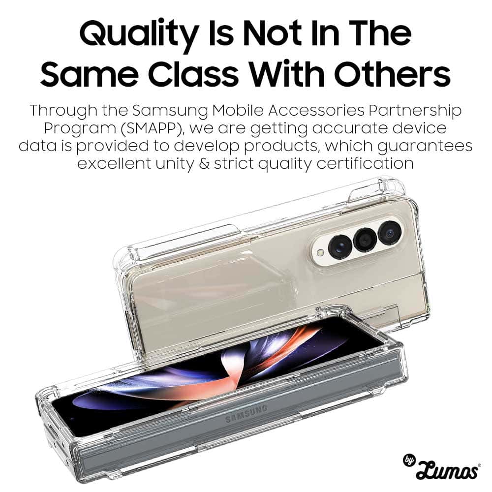 ARAREE NUKIN 360 P SERIES Samsung Galaxy Z Fold 4 Slim Transparent Full Cover S Pen Storage Case