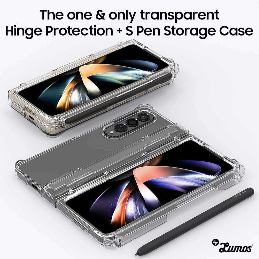 ARAREE NUKIN 360 P SERIES Samsung Galaxy Z Fold 4 Slim Transparent Full Cover S Pen Storage Case