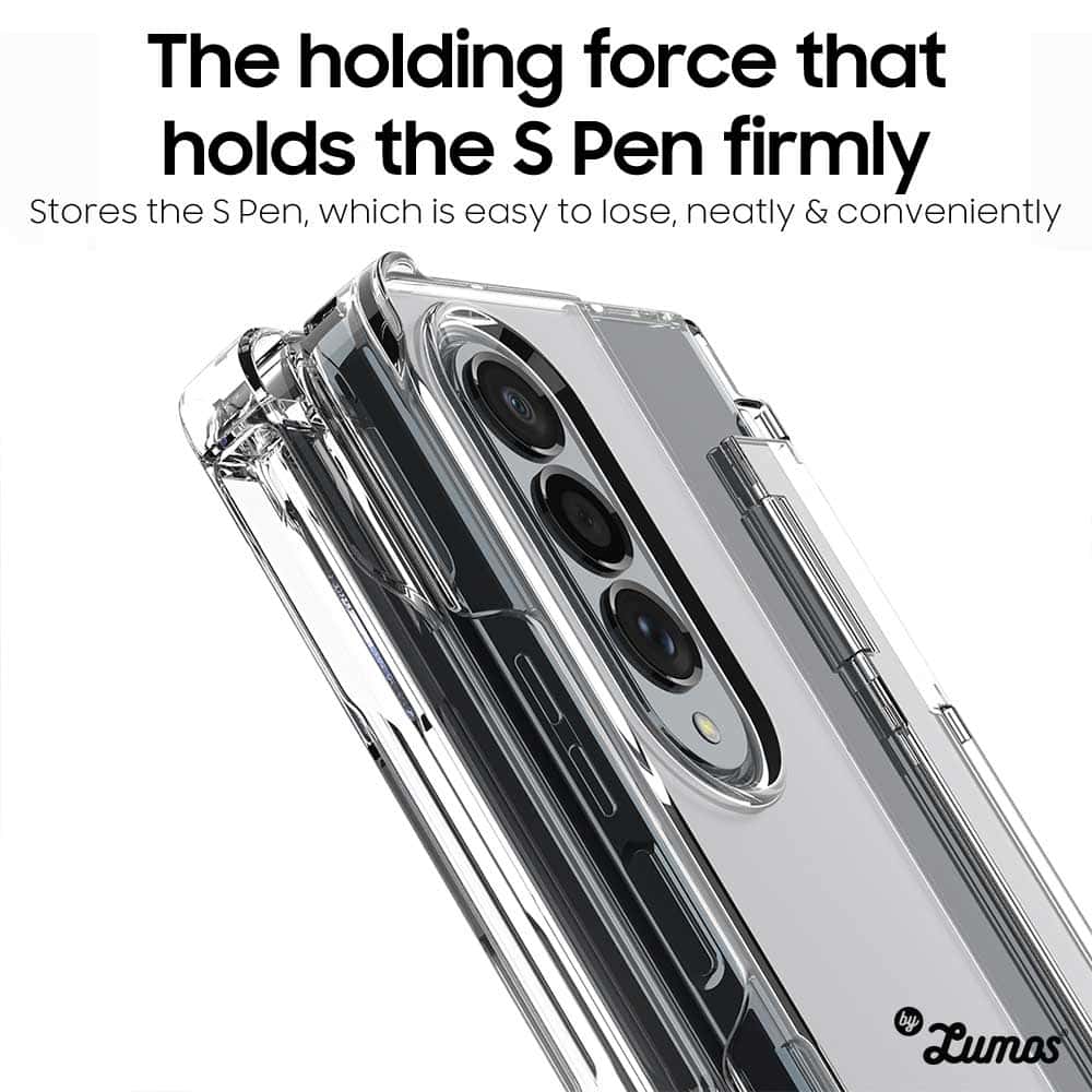 ARAREE NUKIN 360 P SERIES Samsung Galaxy Z Fold 4 Slim Transparent Full Cover S Pen Storage Case