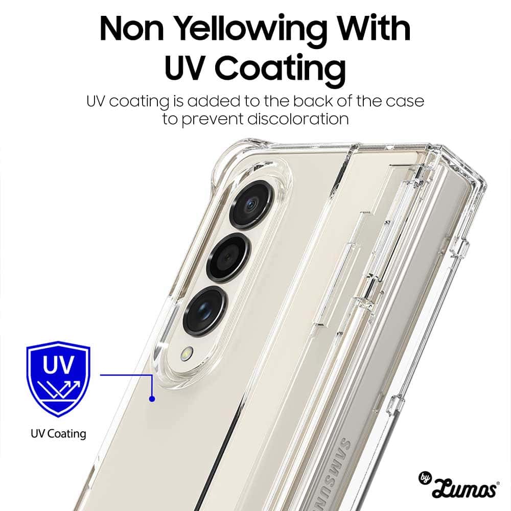 ARAREE NUKIN 360 P SERIES Samsung Galaxy Z Fold 4 Slim Transparent Full Cover S Pen Storage Case