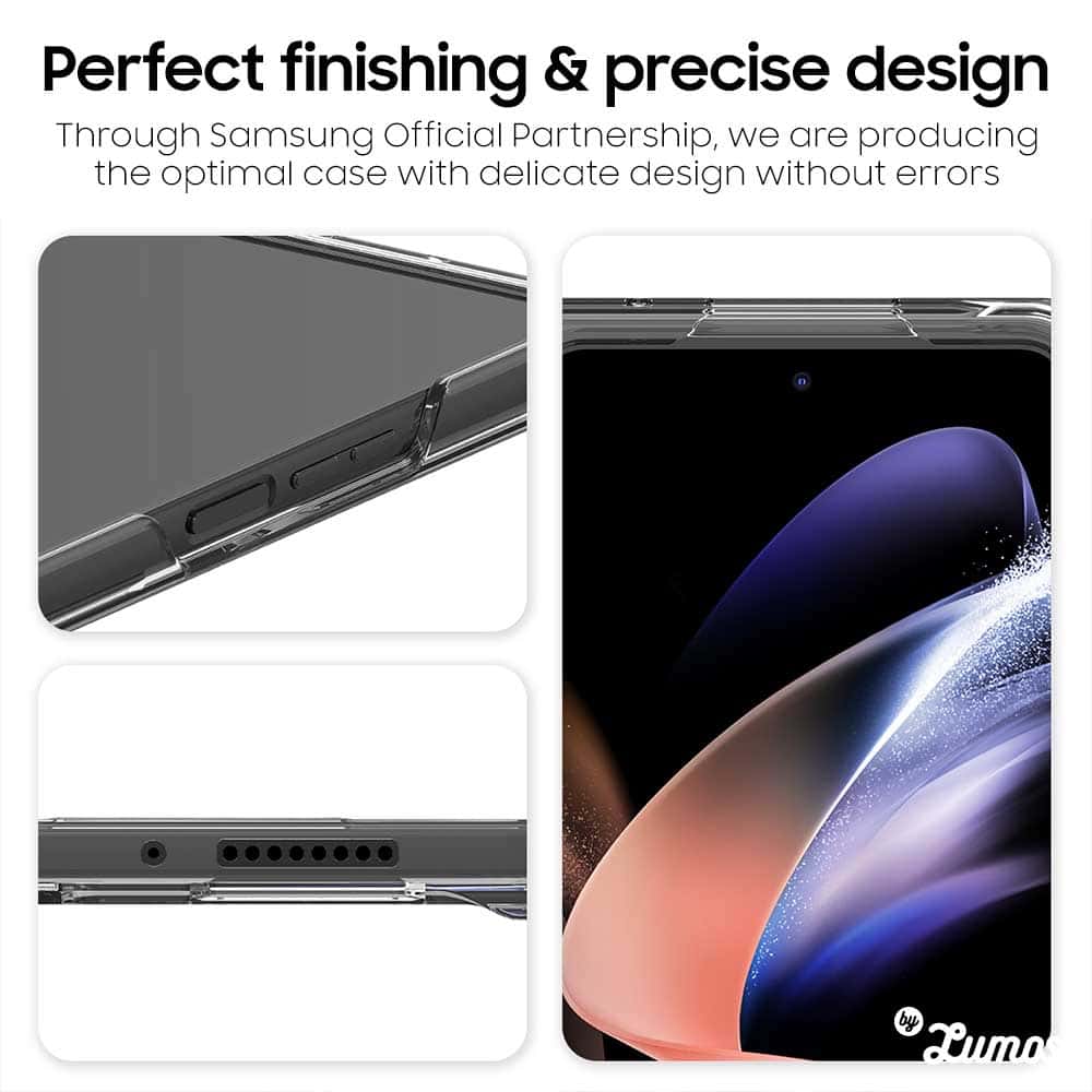 ARAREE NUKIN 360 P SERIES Samsung Galaxy Z Fold 4 Slim Transparent Full Cover S Pen Storage Case