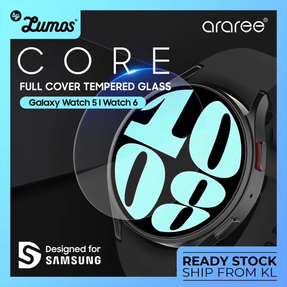 ARAREE SUB CORE Samsung Galaxy Watch 4/5/Watch 6(40mm/44mm) Include 2 Pcs Tempered Glass