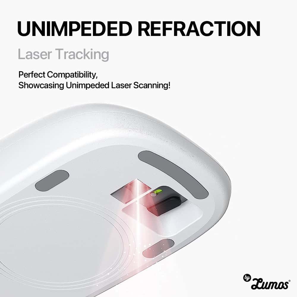 INVISIBLE SAFEGUARD CHARGING BASE Designed For A-PPLE Magic Mouse 2, Ergonomic & Wireless Charging Magsafe & QI Techno