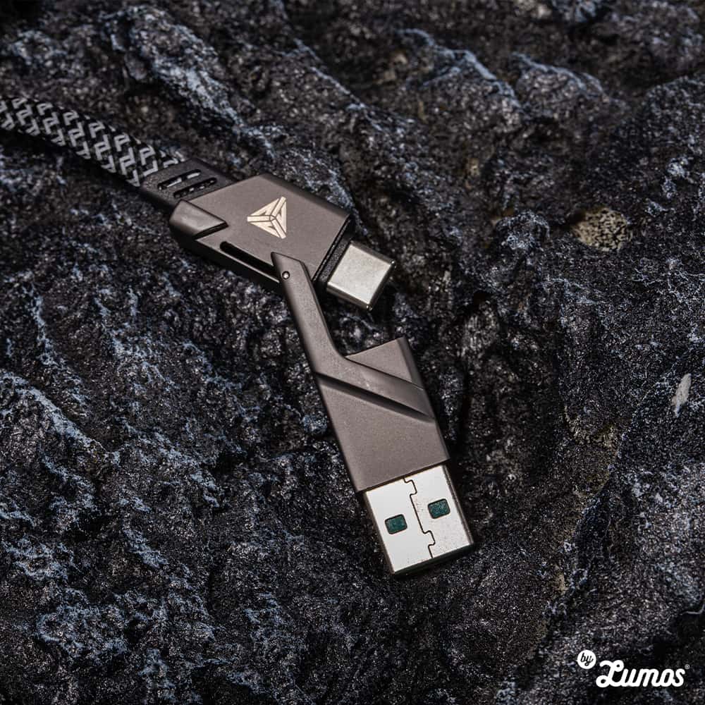 TEGIC ONIX 5.0 PRO 4 IN 1 CHARGING CABLE USB to C, USB to L, C to L, C to C Multi-Protocol Fast Charging Non-Tangle Design