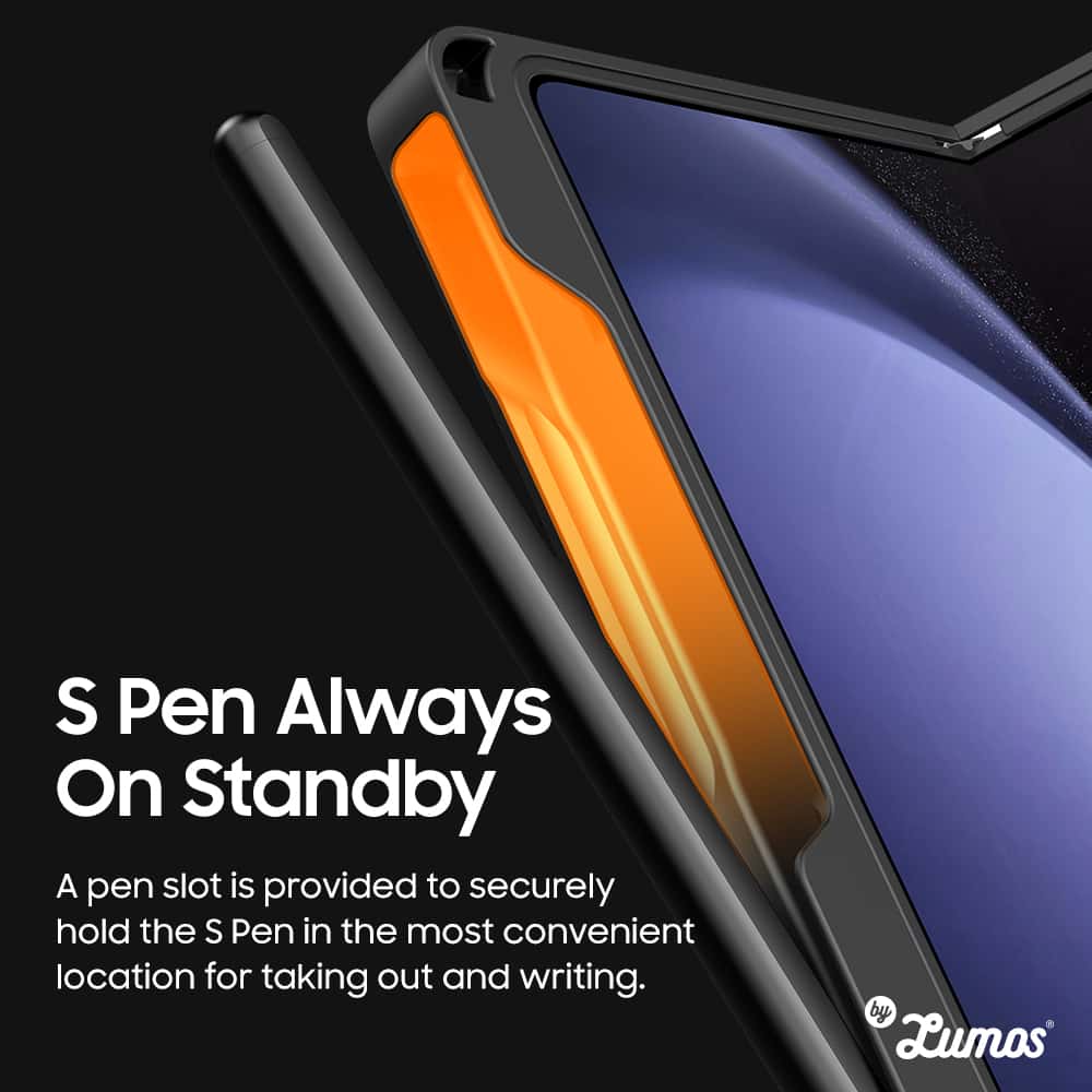 ARAREE NUKIN 360 P SERIES Samsung Galaxy Z Fold 5 Slim Transparent Full Cover S Pen Storage Case