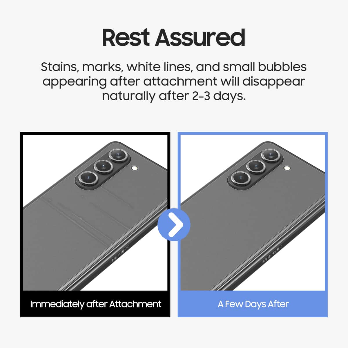 ARAREE PURE SKIN 2PCS (MATT FILM) Samsung Galaxy Z Fold 5 /Z Flip 5 Anti-Fingerprint Tempered Glass