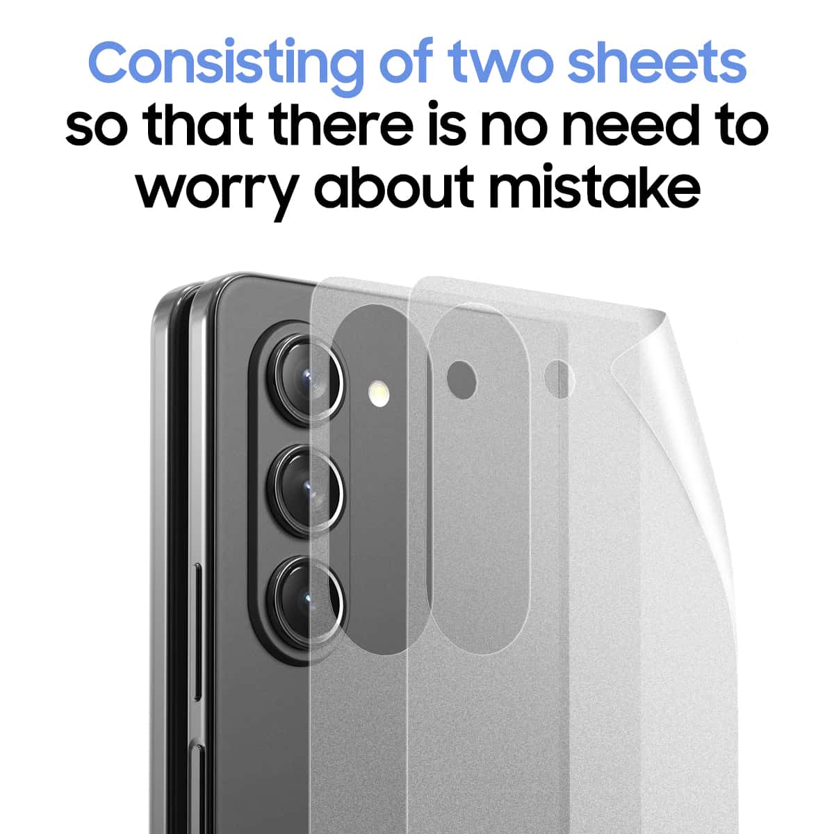 ARAREE PURE SKIN 2PCS (MATT FILM) Samsung Galaxy Z Fold 5 /Z Flip 5 Anti-Fingerprint Tempered Glass