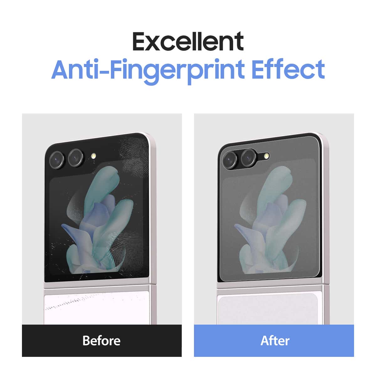 ARAREE PURE SKIN 2PCS (MATT FILM) Samsung Galaxy Z Fold 5 /Z Flip 5 Anti-Fingerprint Tempered Glass