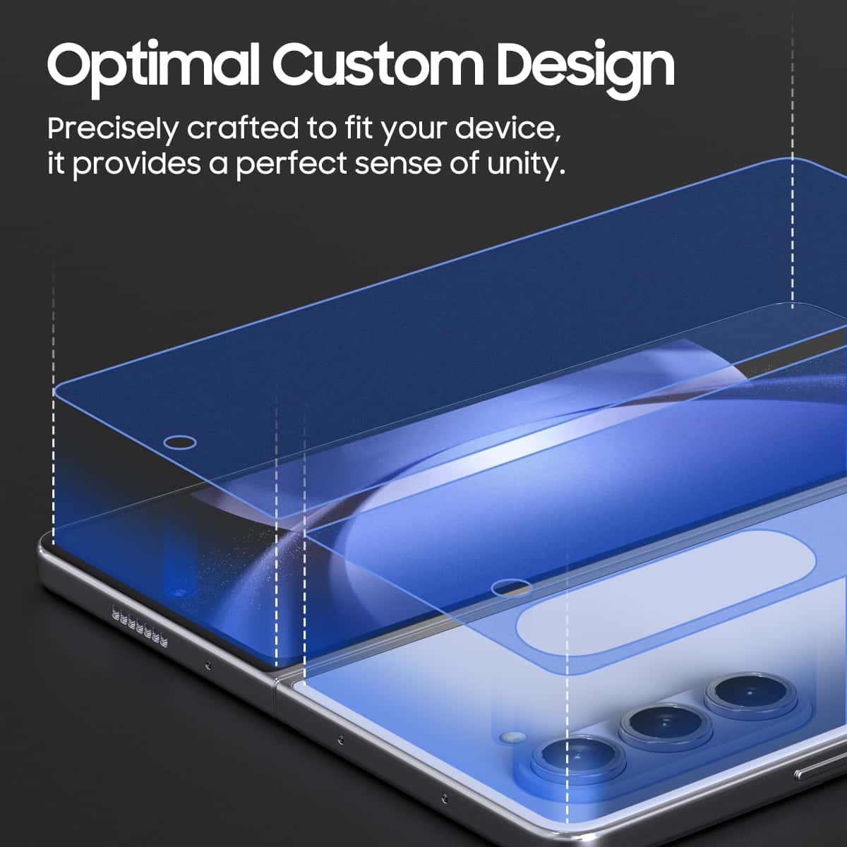 ARAREE PURE SKIN 2PCS (MATT FILM) Samsung Galaxy Z Fold 5 /Z Flip 5 Anti-Fingerprint Tempered Glass