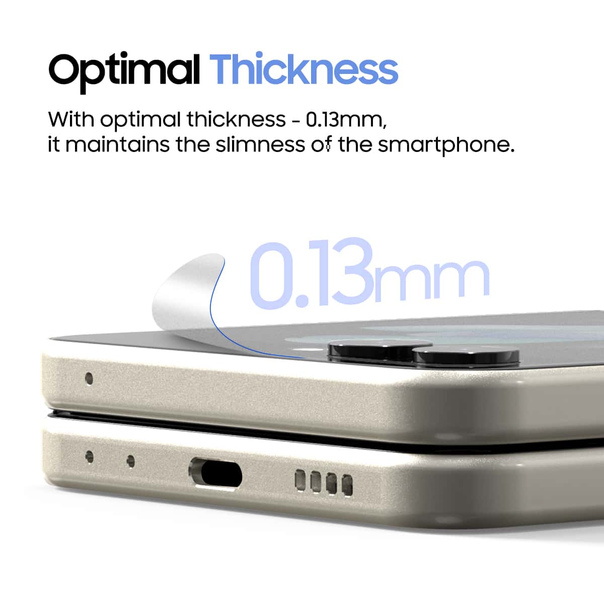 ARAREE PURE SKIN 2PCS (MATT FILM) Samsung Galaxy Z Fold 5 /Z Flip 5 Anti-Fingerprint Tempered Glass
