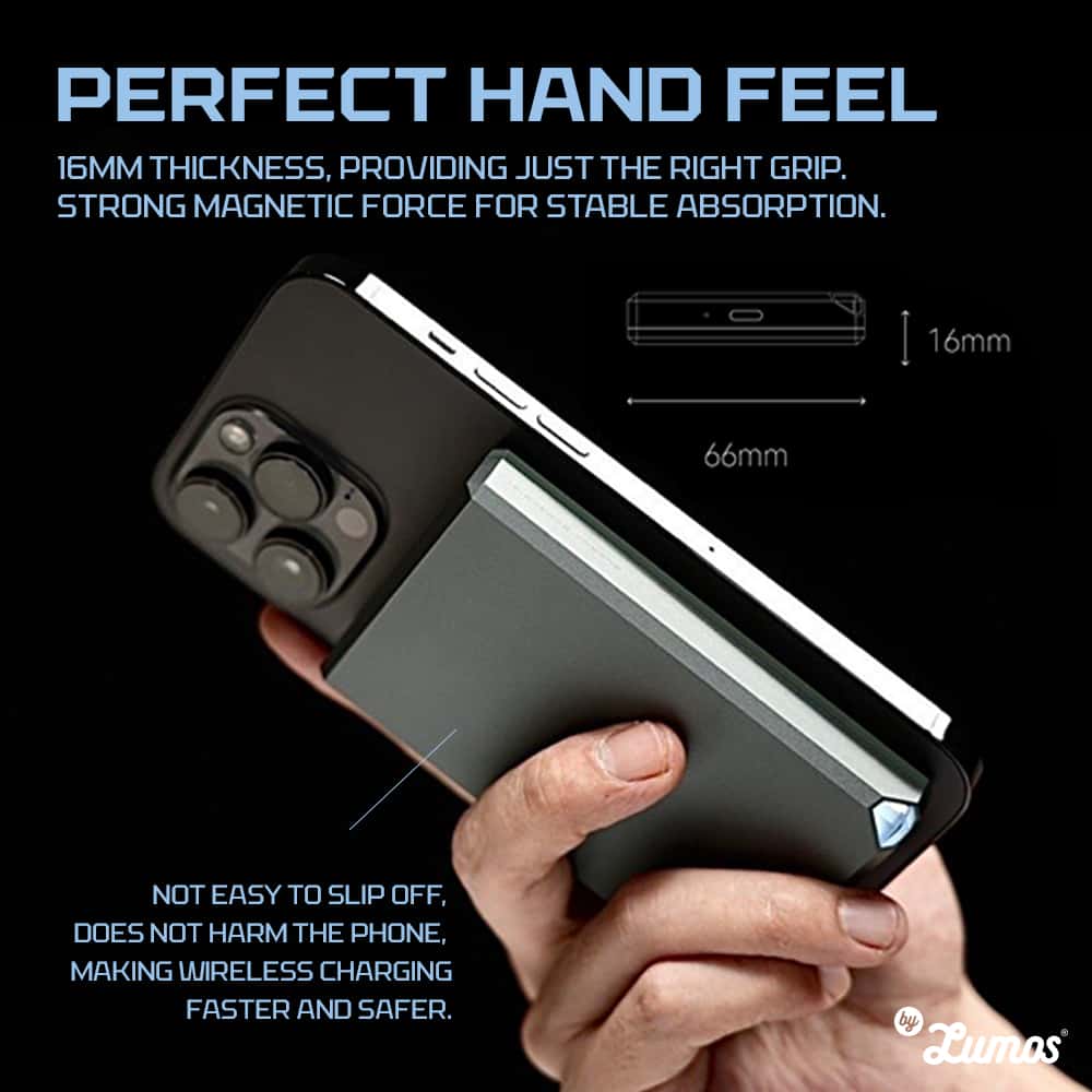 TEGIC BLOCK X MAGNETIC WIRELESS FAST CHARGING POWER BANK 15W 10000MAH BATTERY CAPACITY WORRY-FREE BOARDING