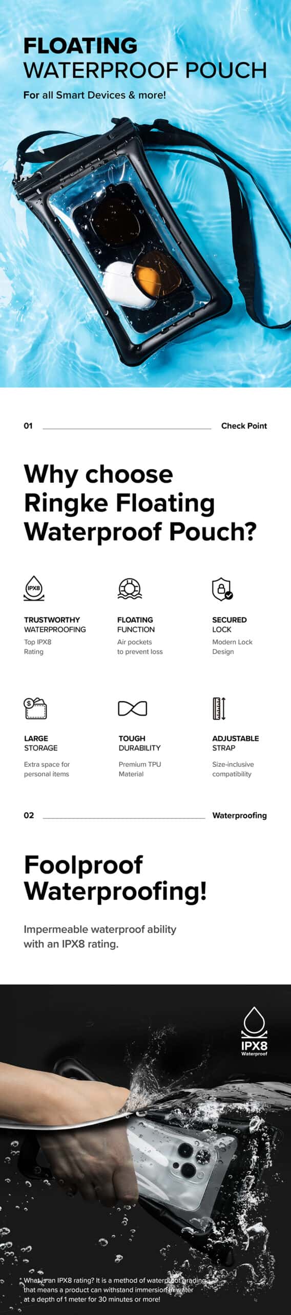 RINGKE FLOATING WATERPROOF POUCH