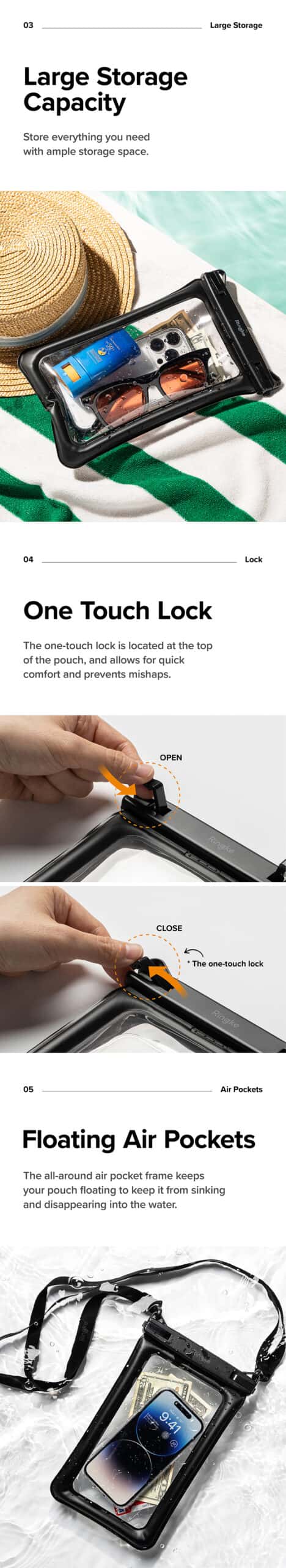 RINGKE FLOATING WATERPROOF POUCH