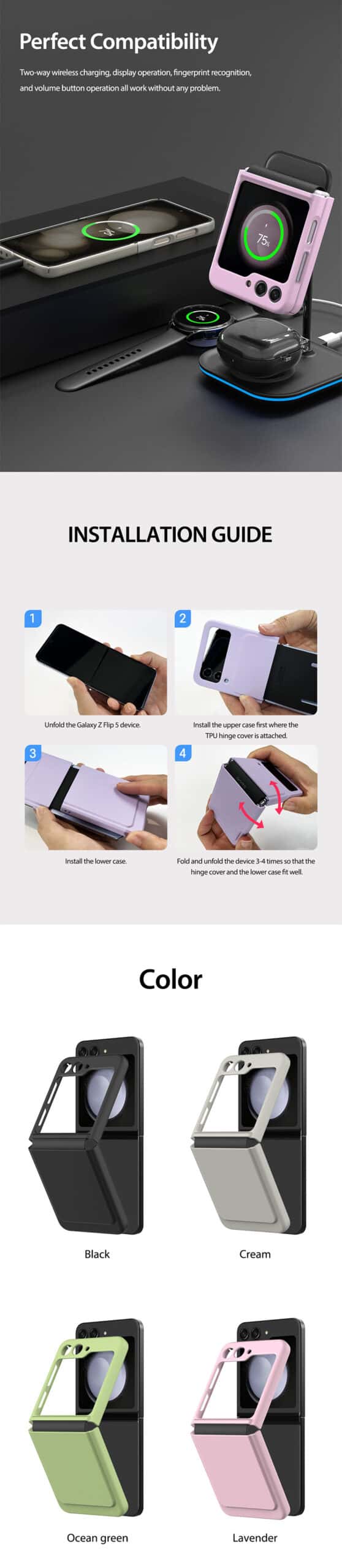 ARAREE AERO FLEX Samsung Galaxy Z Flip 5 Protective Phone Case