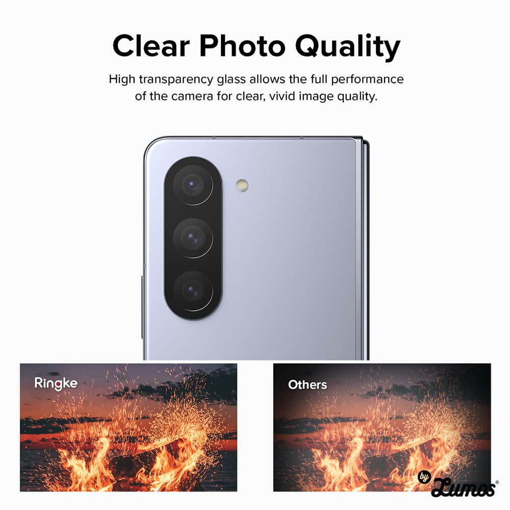 RINGKE Full Cover Camera For Samsung Galaxy Z Fold 5 Camera Lens Protector Glass 2 Pcs
