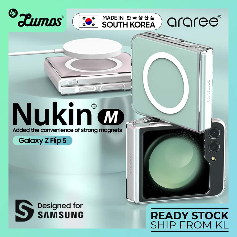 ARAREE SAMSUNG GALAXY Z FLIP 5 NUKIN M Series Simple Slim Transparent Protective Case