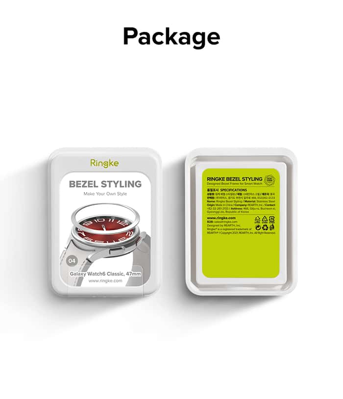 RINGKE BEZEL STYLING CASING COVER For Samsung Galaxy Watch 6 Classic