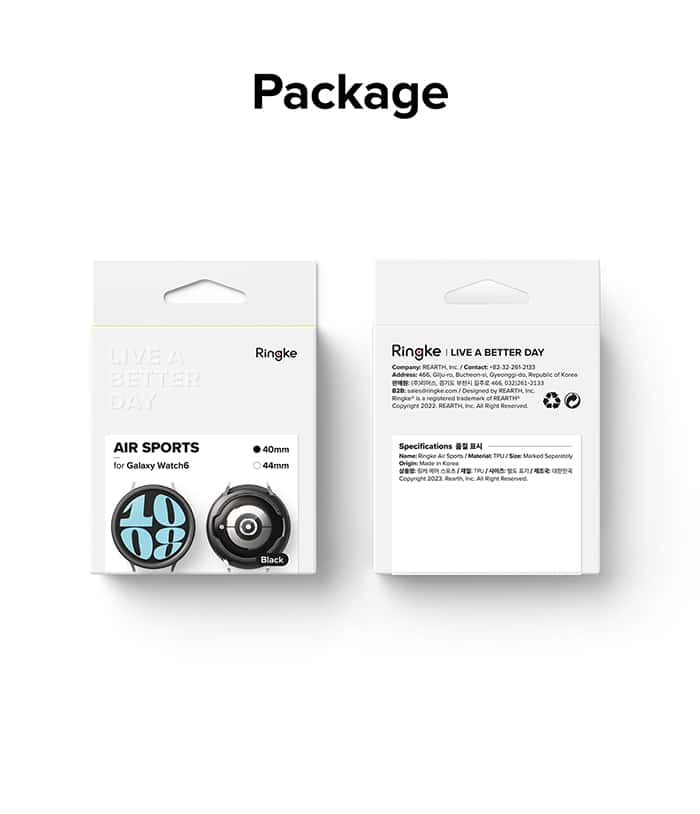 RINGKE AIR SPORTS SERIES Galaxy Watch 6 40mm 44mm TPU Case