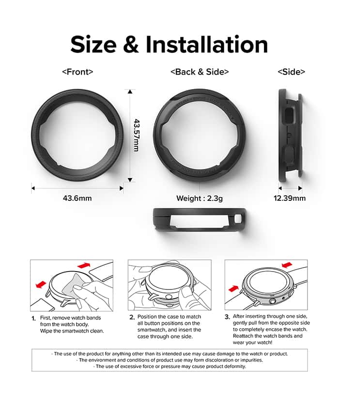RINGKE AIR SPORTS SERIES Galaxy Watch 6 40mm 44mm TPU Case