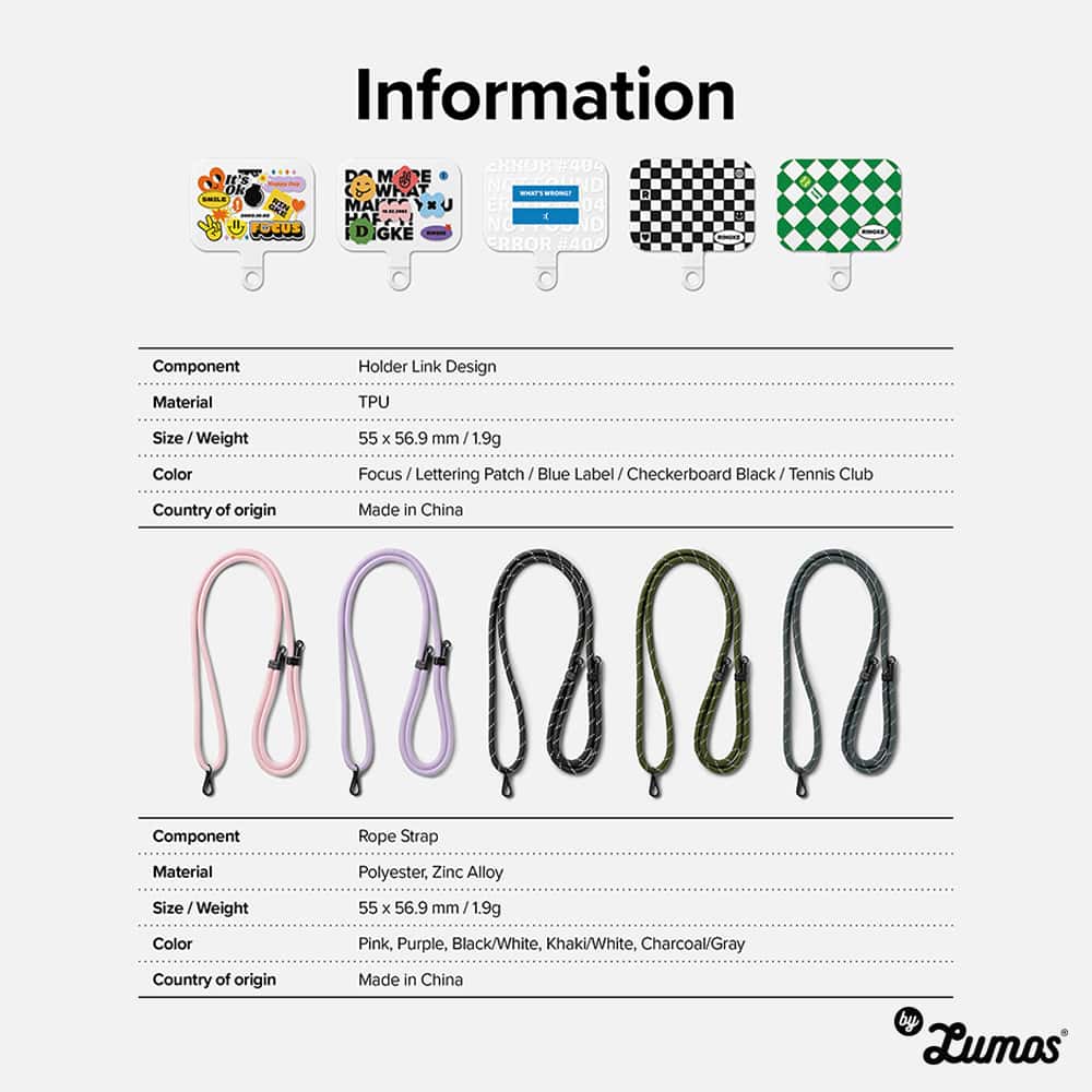 RINGKE HOLDER LINK STRAP Smart Phone Lanyard/Neck Strap