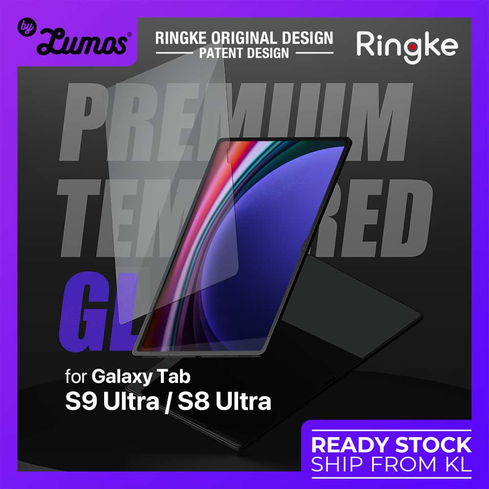 RINGKE Samsung Galaxy Tab S9 Ultra & S8 Ultra Premium Tempered Glass Protector