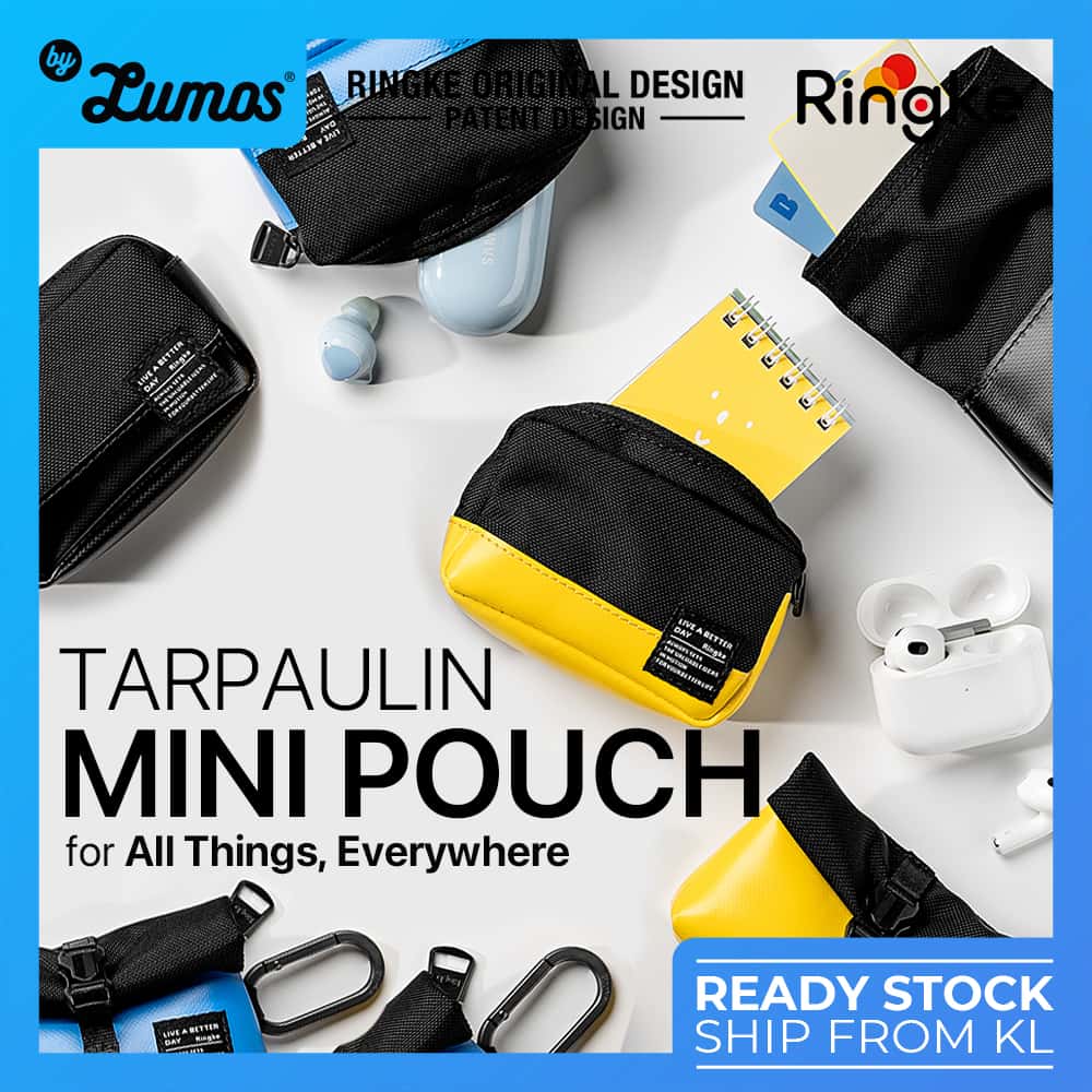 RINGKE TARPAULIN BRICK| ROLL TOP MINI POUCH