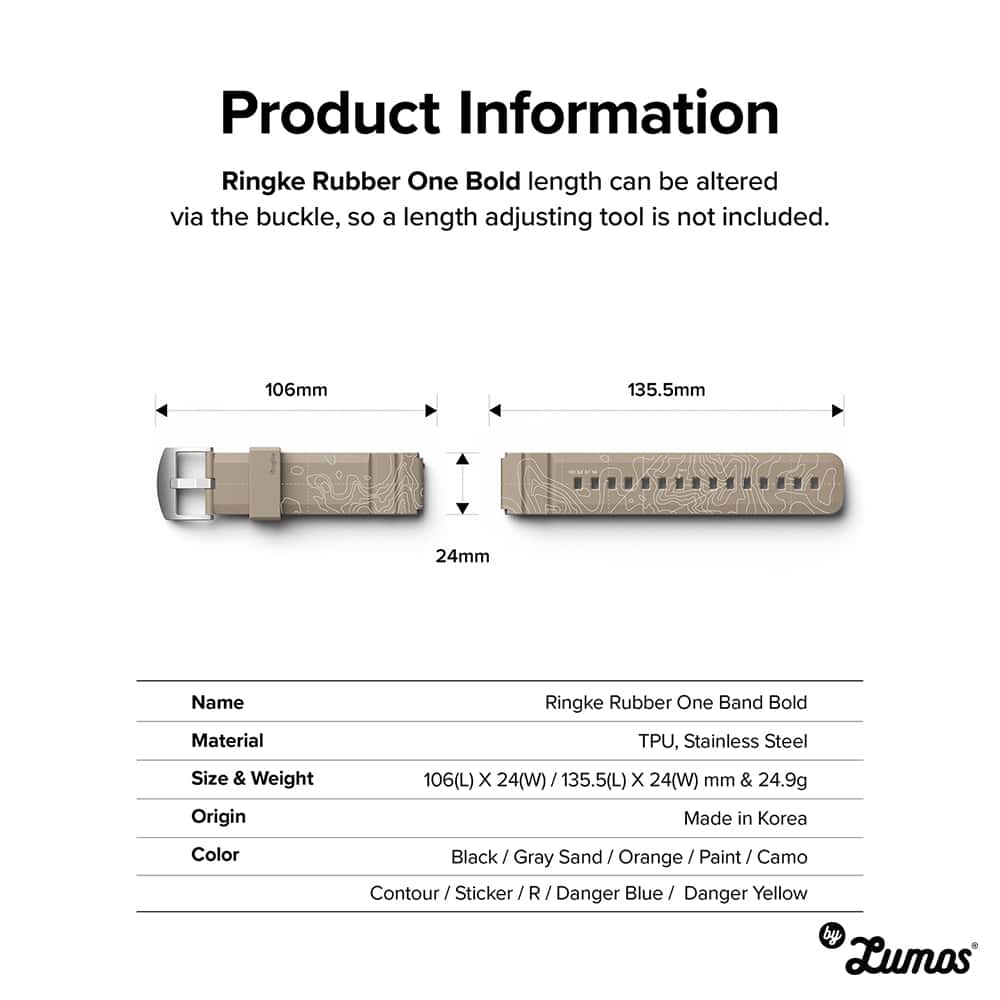 RINGKE RUBBER ONE BOLD Band For Watch Samsung Galaxy Watch Series