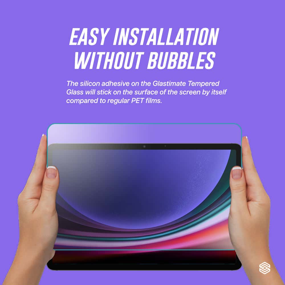 SIEGE GLASTIMATE FULL HD CLEAR FULL COVERAGE SCREEN PROTECTOR For Samsung Galaxy Tab S9