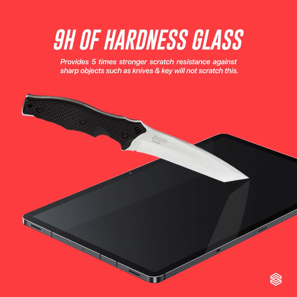 SIEGE GLASTIMATE FULL HD CLEAR FULL COVERAGE SCREEN PROTECTOR For Samsung Galaxy Tab S9 Plus