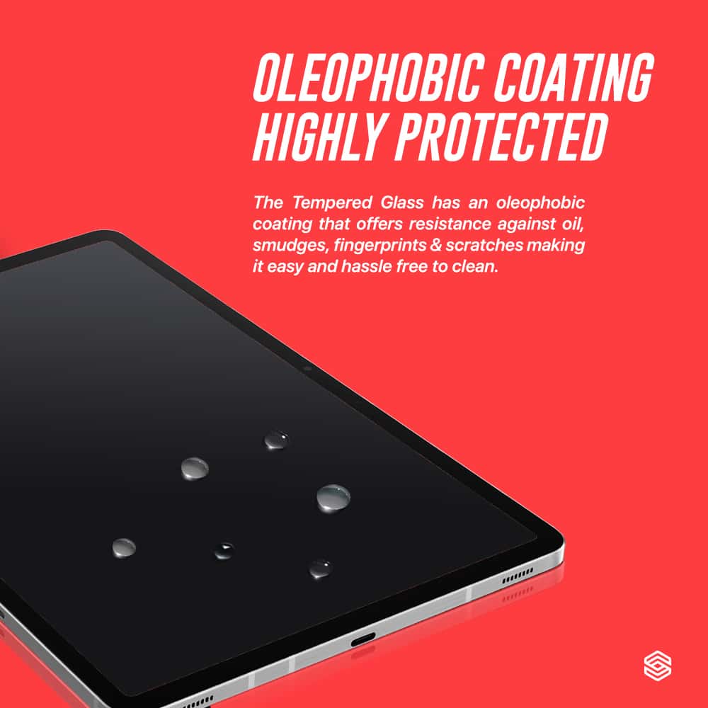 SIEGE GLASTIMATE FULL HD CLEAR FULL COVERAGE SCREEN PROTECTOR For Samsung Galaxy Tab S9 Plus