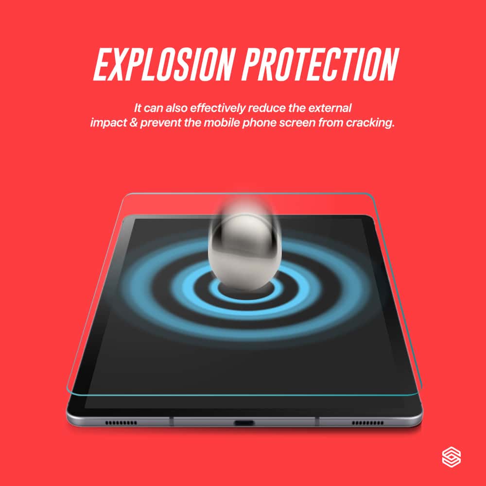 SIEGE GLASTIMATE FULL HD CLEAR FULL COVERAGE SCREEN PROTECTOR For Samsung Galaxy Tab S9 Plus