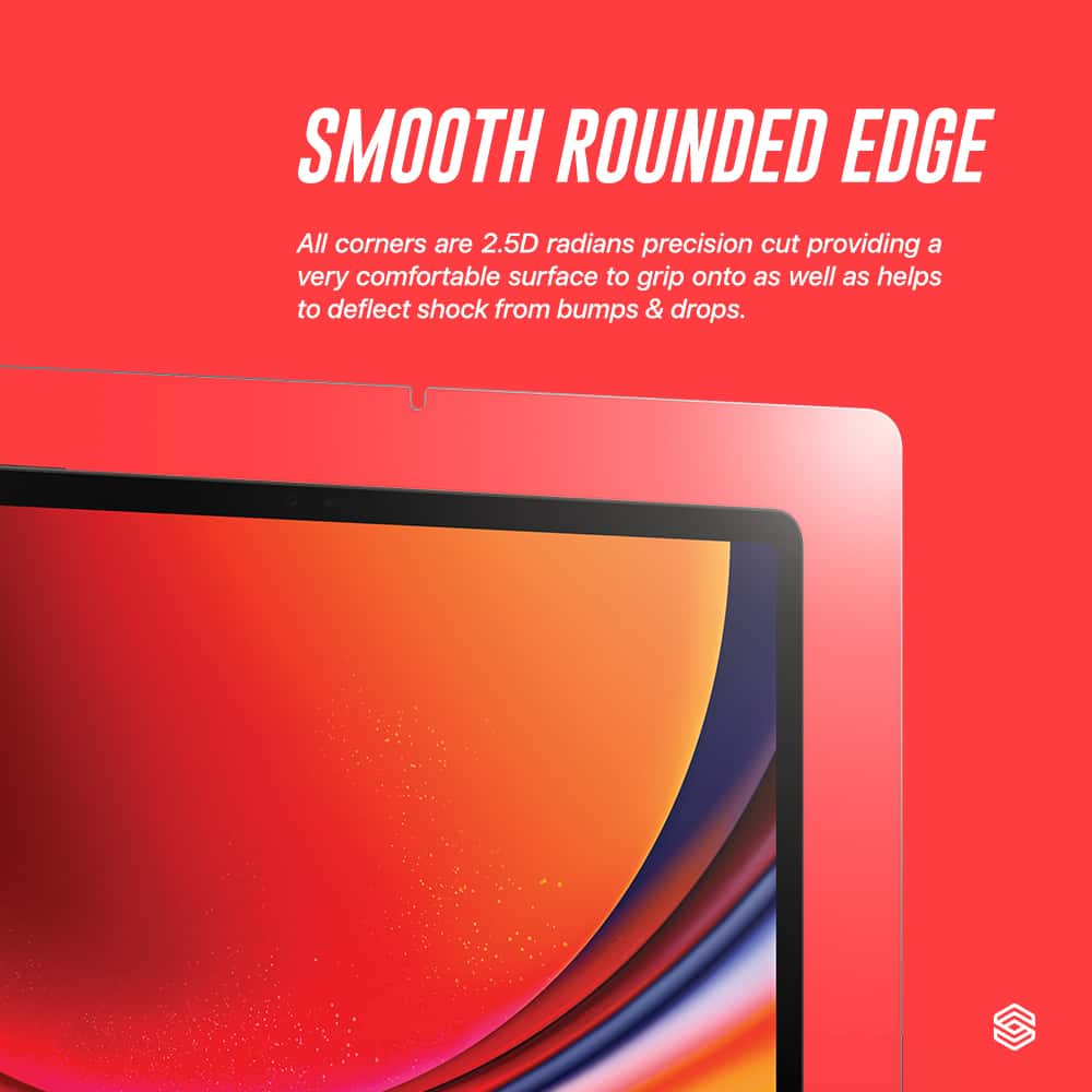 SIEGE GLASTIMATE FULL HD CLEAR FULL COVERAGE SCREEN PROTECTOR For Samsung Galaxy Tab S9 Plus