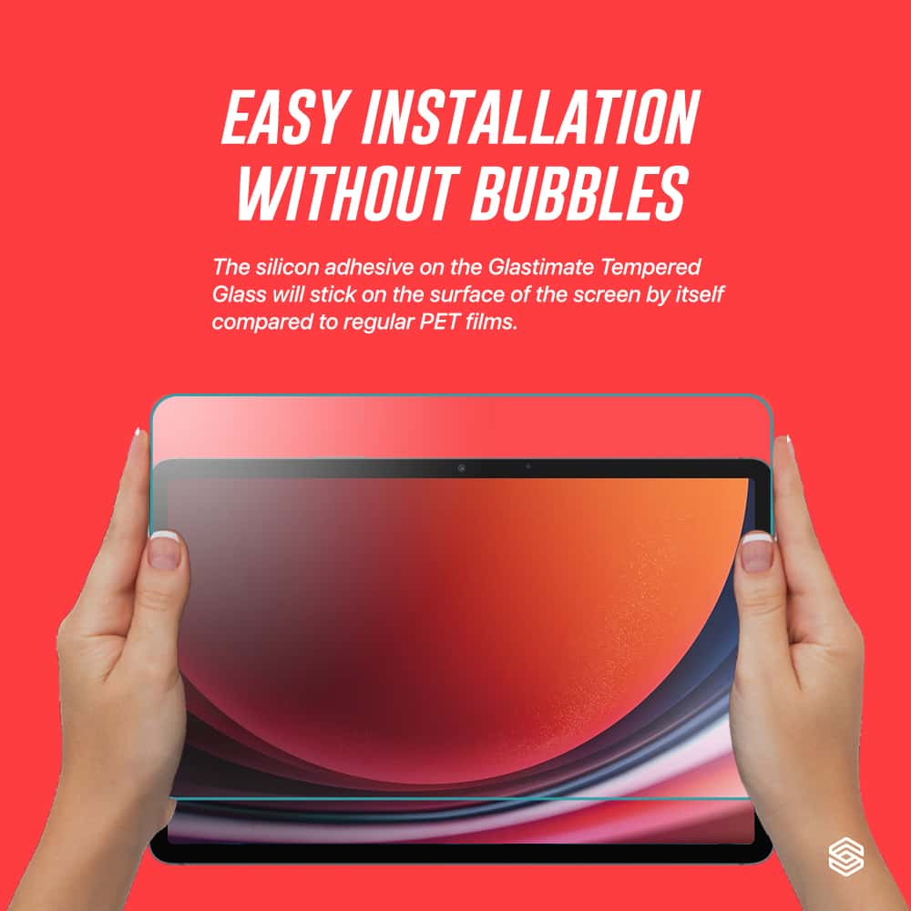 SIEGE GLASTIMATE FULL HD CLEAR FULL COVERAGE SCREEN PROTECTOR For Samsung Galaxy Tab S9 Plus