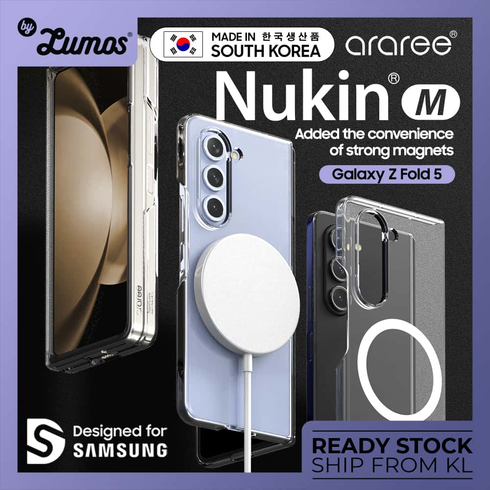 ARAREE SAMSUNG GALAXY Z FOLD 5 NUKIN M SERIES Simple Slim Transparent Full Cover Protective Case