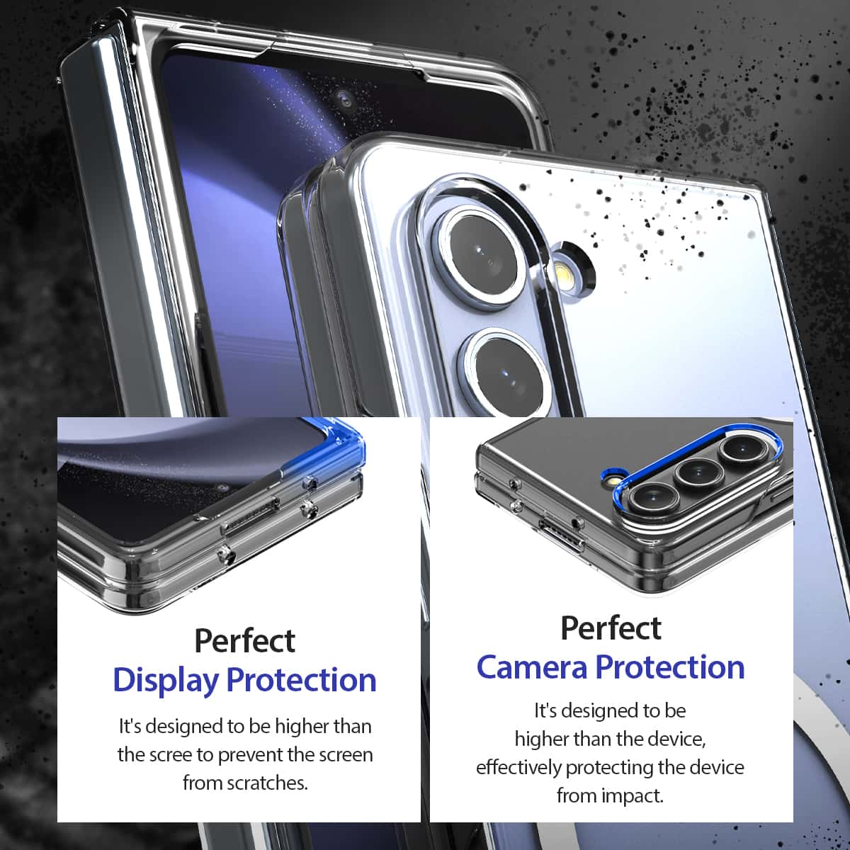 ARAREE SAMSUNG GALAXY Z FOLD 5 NUKIN M SERIES Simple Slim Transparent Full Cover Protective Case
