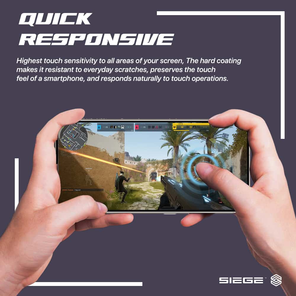 SIEGE GLASTIMATE FULL COVERAGE HD CLEAR PREMIUM TEMPERED GLASS SCREEN PROTECTOR For Samsung Galaxy S24 Series