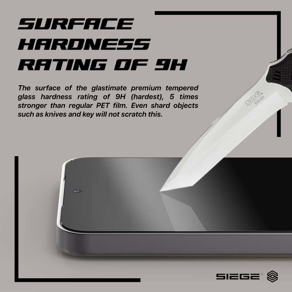 SIEGE GLASTIMATE FULL COVERAGE(ANTI-GLARE MATTE)PREMIUM TEMPERED GLASS SCREEN PROTECTION For Samsung Galaxy S24 Series