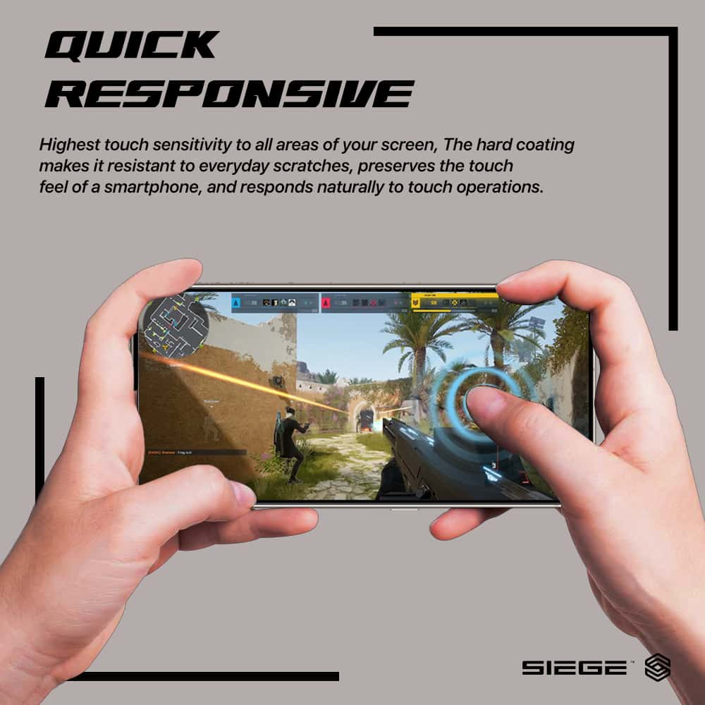 SIEGE GLASTIMATE FULL COVERAGE(ANTI-GLARE MATTE)PREMIUM TEMPERED GLASS SCREEN PROTECTION For Samsung Galaxy S24 Series