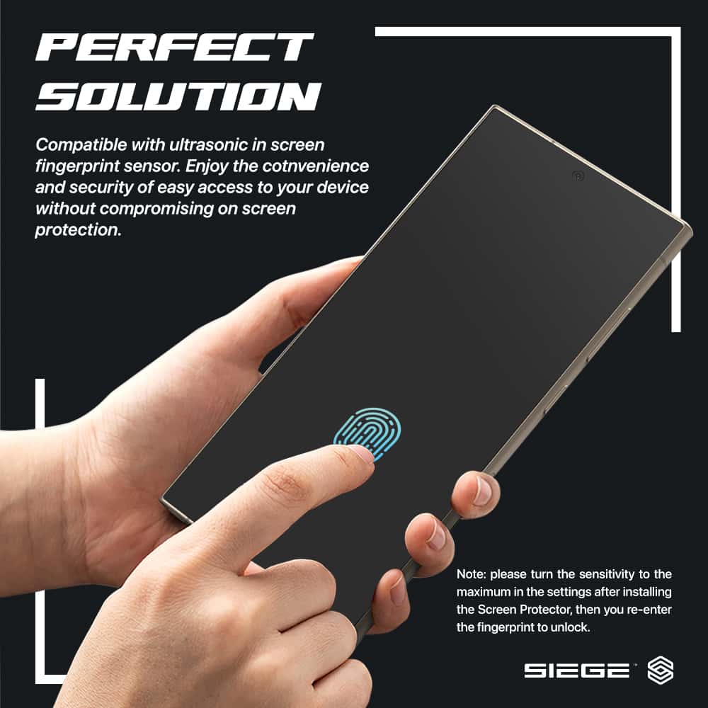 SIEGE GLASTIMATE FULL COVERAGE PRIVACY PREMIUM TEMPERED GLASS SCREEN PROTECTION For Samsung Galaxy S24 Series