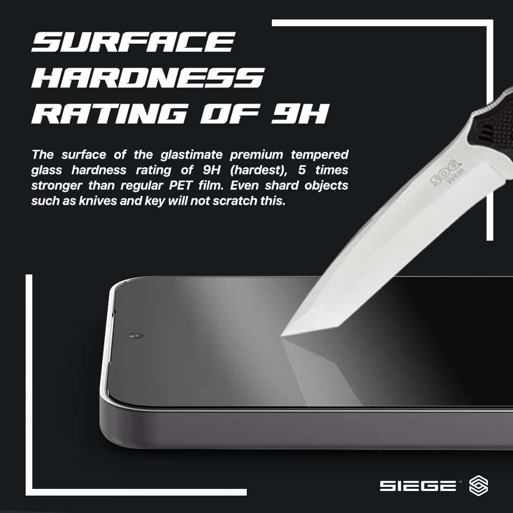 SIEGE GLASTIMATE FULL COVERAGE PRIVACY PREMIUM TEMPERED GLASS SCREEN PROTECTION For Samsung Galaxy S24 Series