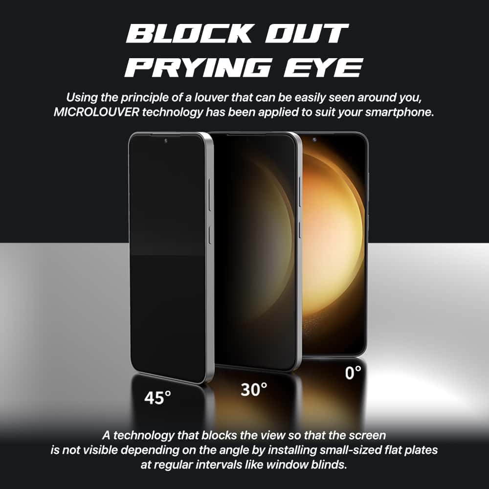SIEGE GLASTIMATE FULL COVERAGE PRIVACY PREMIUM TEMPERED GLASS SCREEN PROTECTION For Samsung Galaxy S24 Series