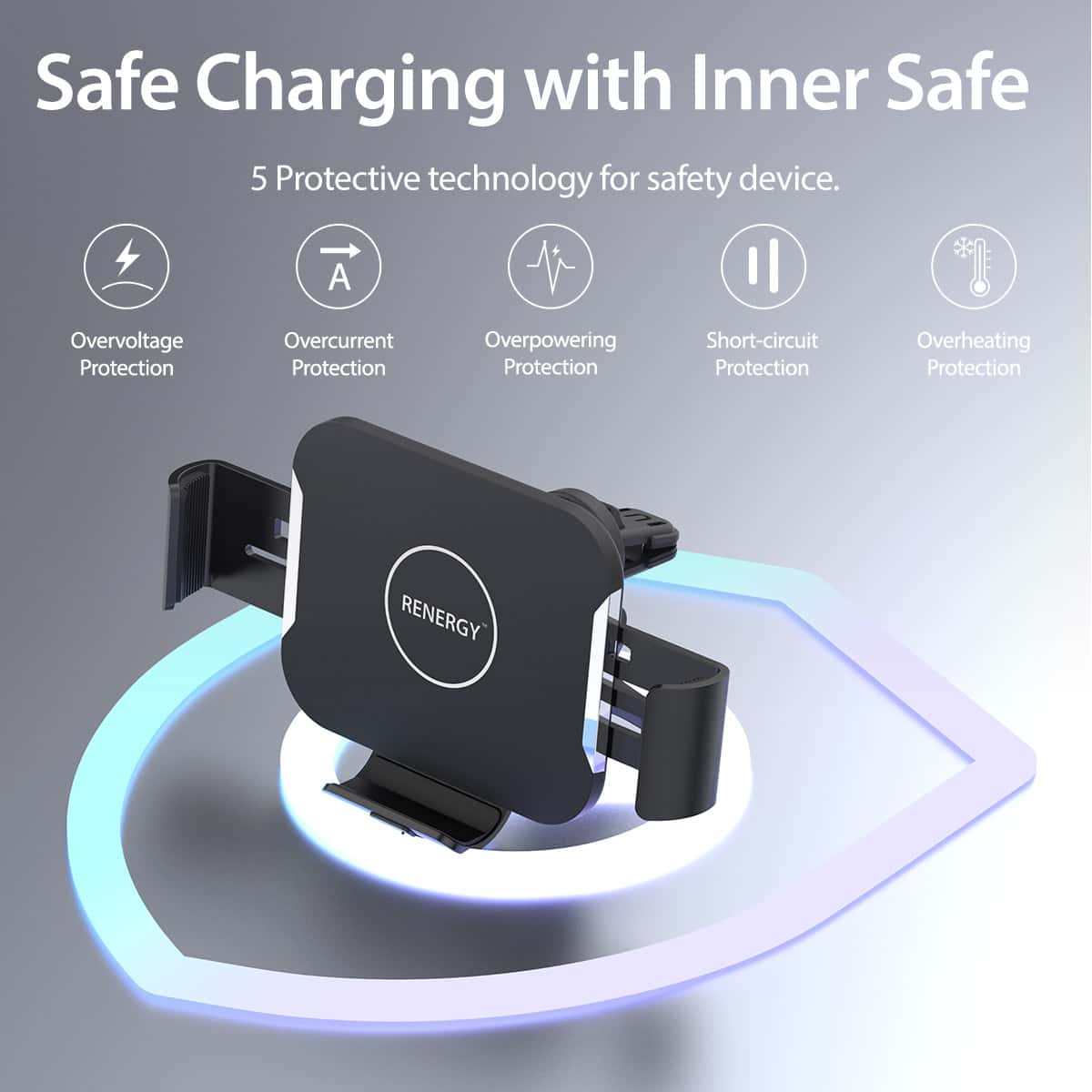 ARAREE RENERGY AF101W Fast Wireless Charging Car Mount