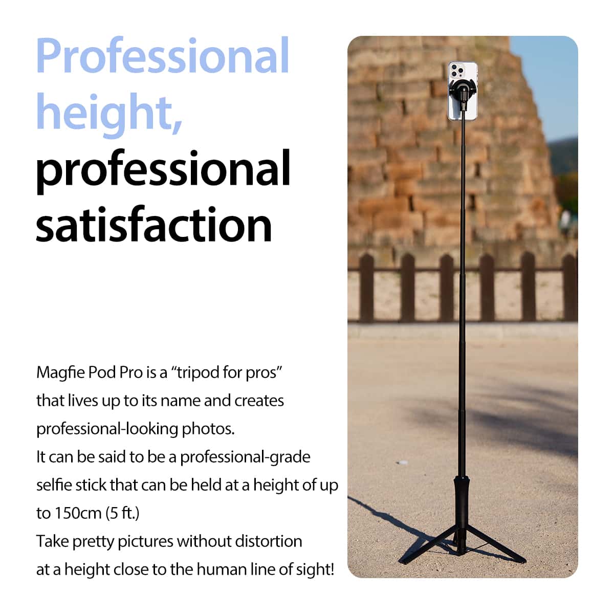 ARAREE MAGFIE POD PRO Selfie Stick Magnet Tripod Bluetooth 5.0